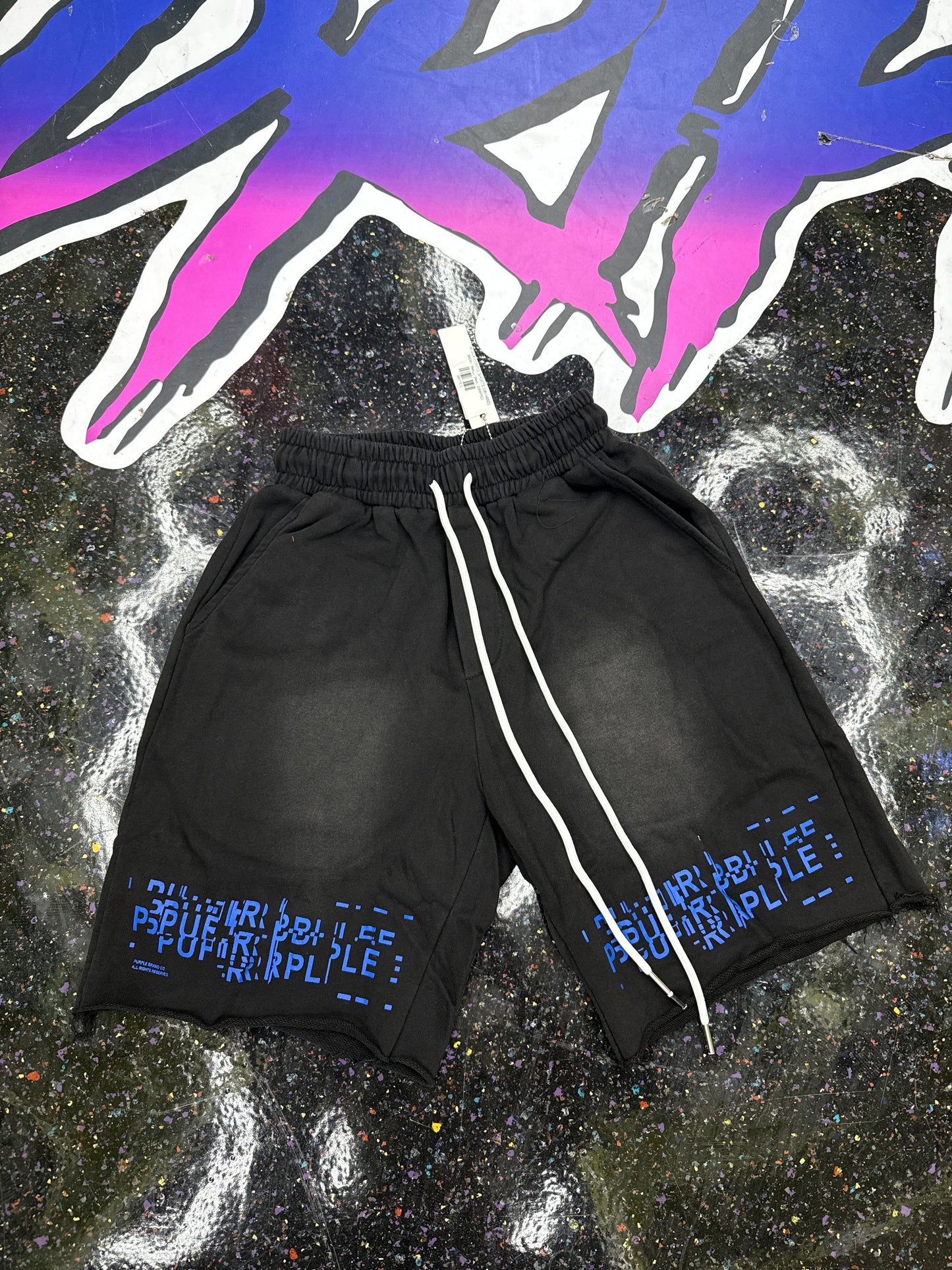BLOCK PURPLE SHORTS (ON HAND)