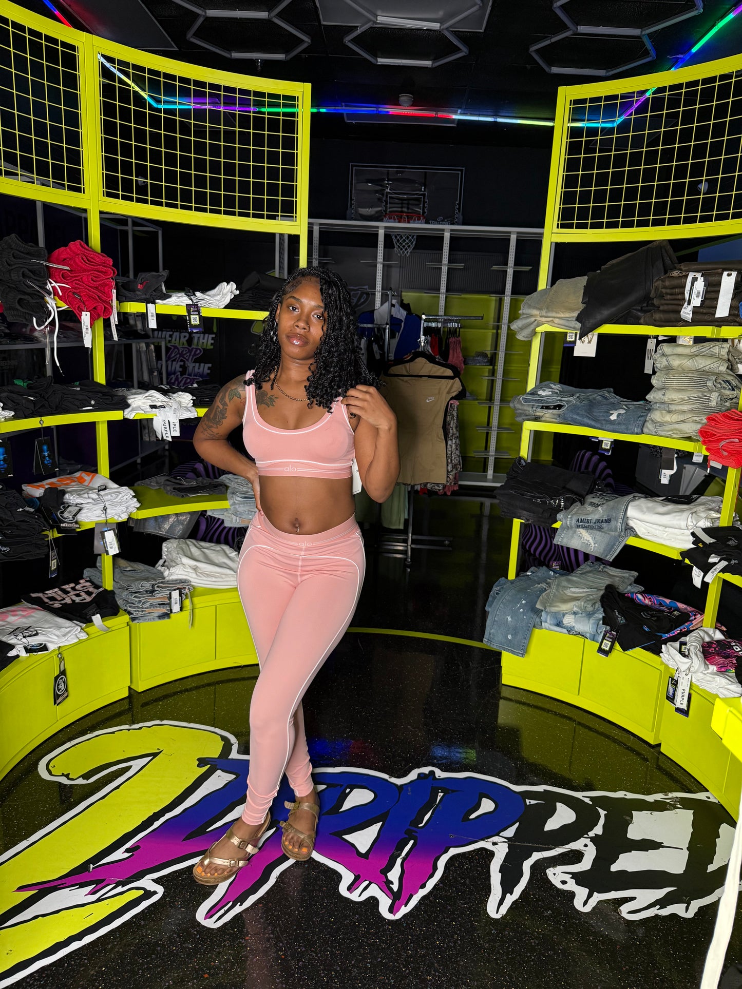 PINK AL 2 PIECE SET (ON HAND)