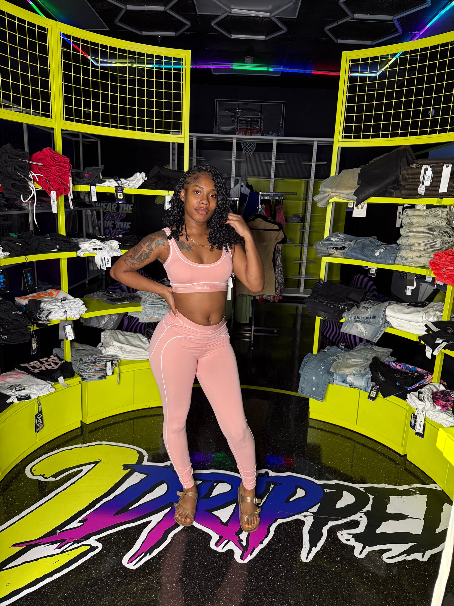 PINK AL 2 PIECE SET (ON HAND)