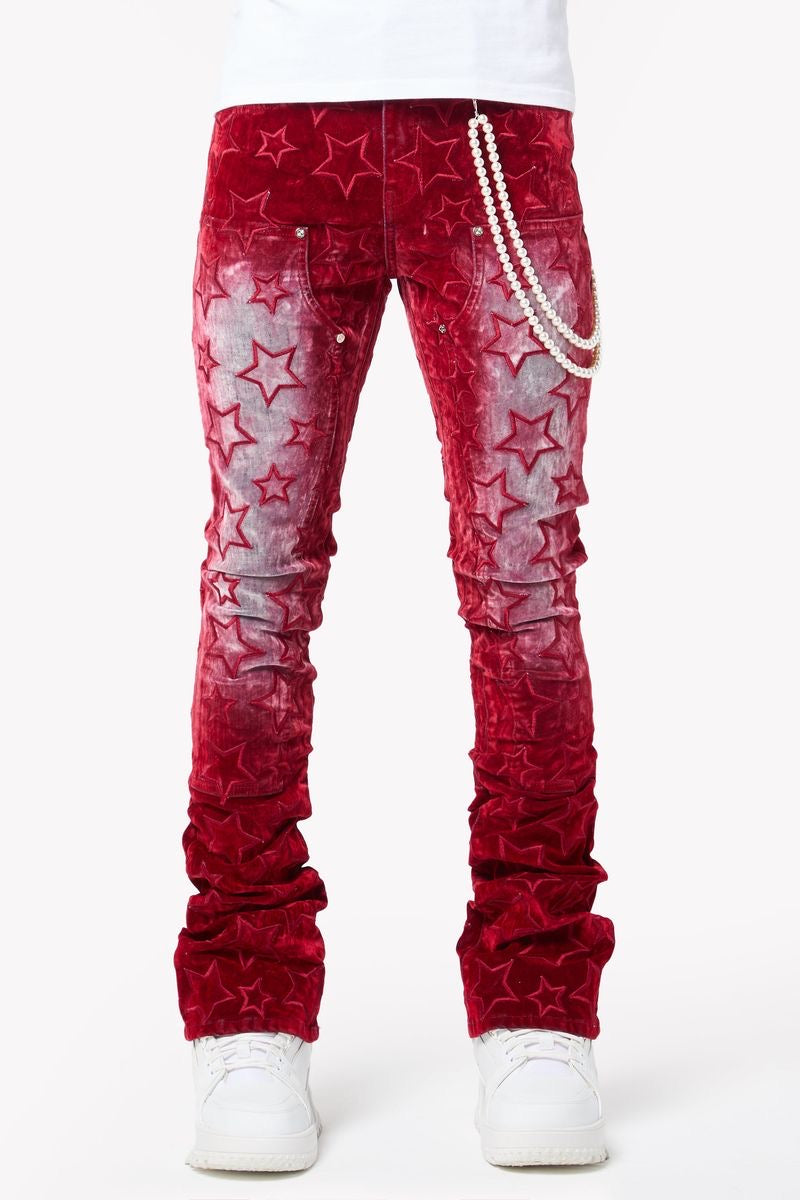 GUAPI VELVET RED STARS DENIM (ON HAND)