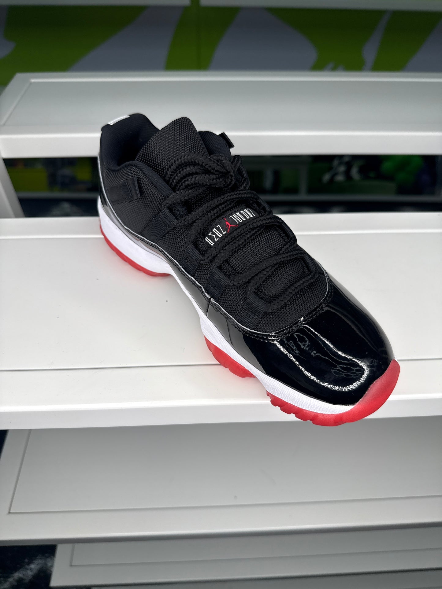 BLACK/RED BREAD SNEAKERS (ON HAND)