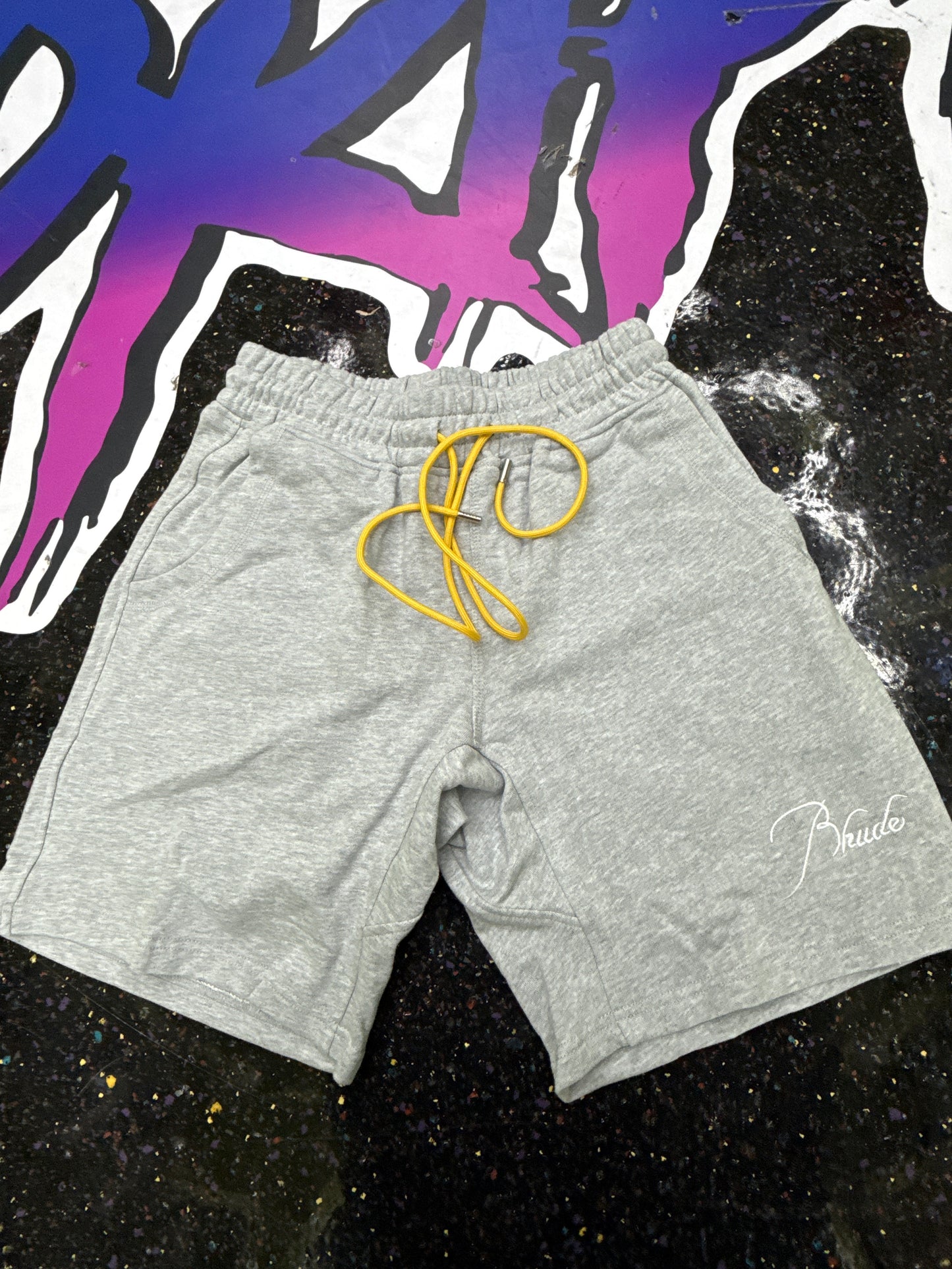 RUDE GRAY SWEAT SHORTS (ON HAND)