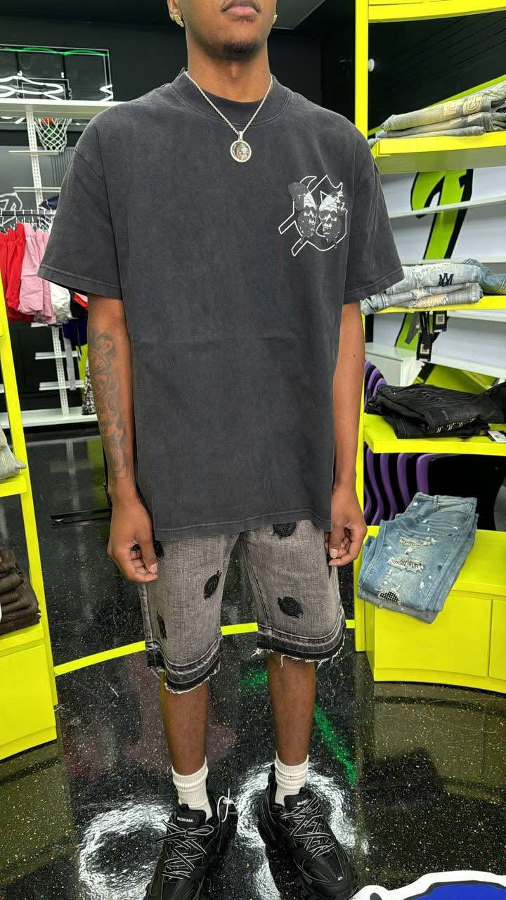 GODSPEED BLACK BUTTERFLY SKULL TEE (ON HAND)