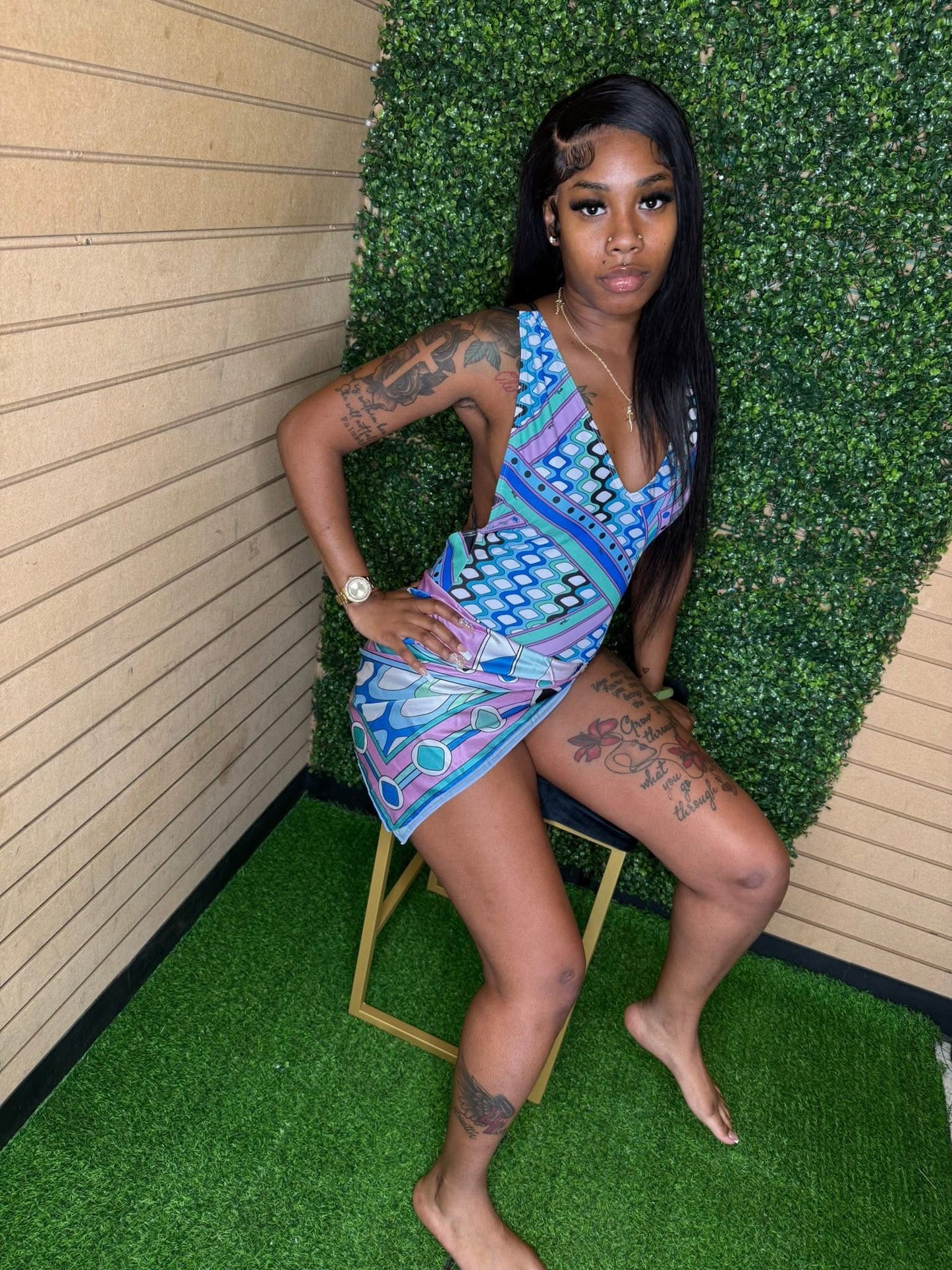 PUPRLE PARADISE SWIMSUIT (ON HAND)