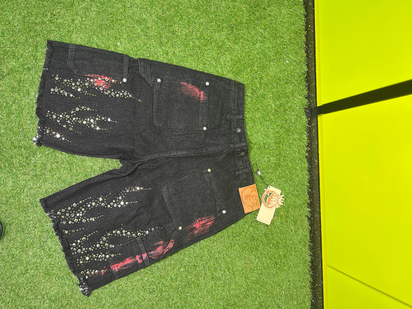 STAR RHINESTONE DEMIN SHORTS (ON HAND)