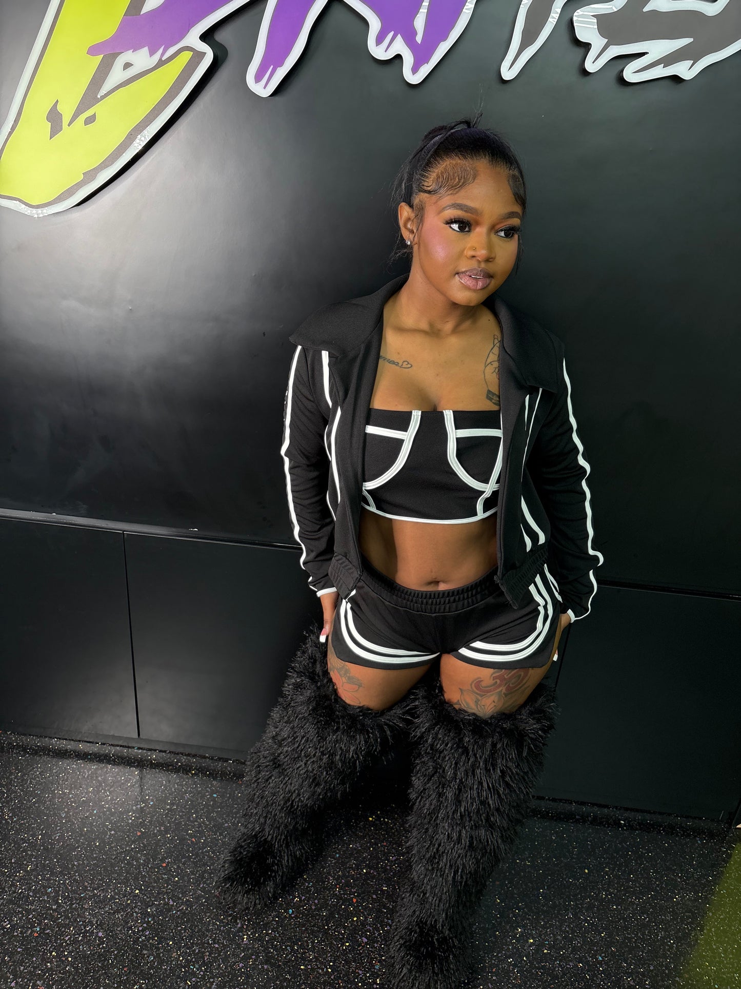 THIGH HIGH FUR BOOTS (ON HAND)