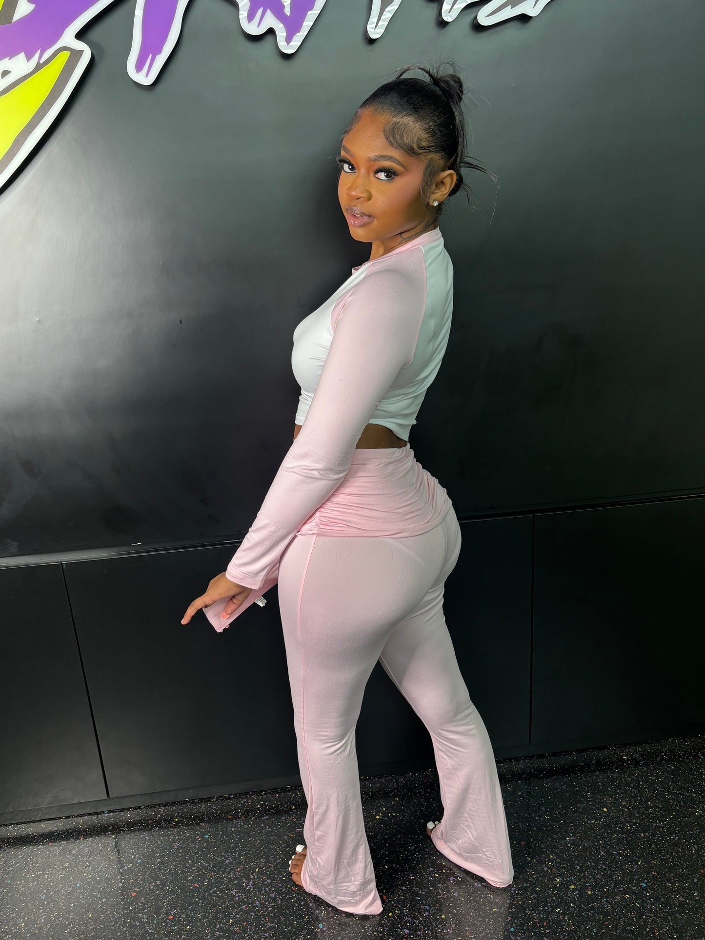 PINK 3 PIECE LOUNGE SET (ON HAND)