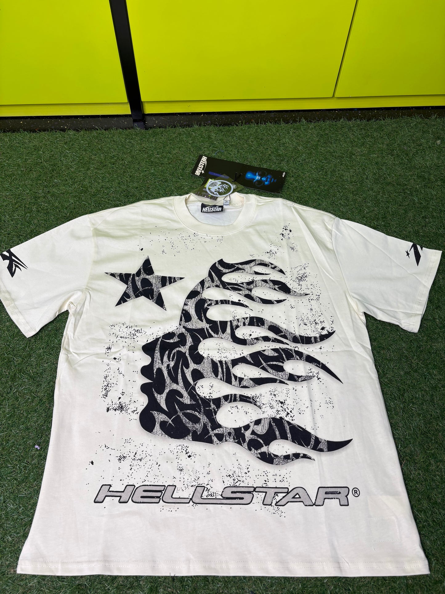 BLACK AND WHITE HELL T SHIRT (ON HAND)