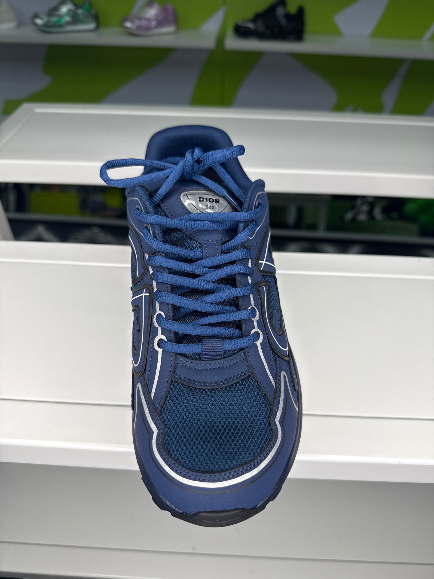 BLUE AND BLACK SNEAKERS (ON HAND)