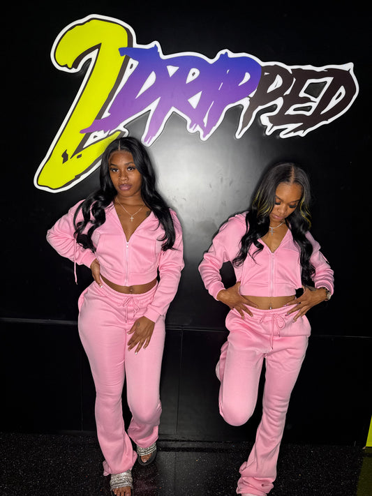 PINK SWEAT SUIT (ON HAND)