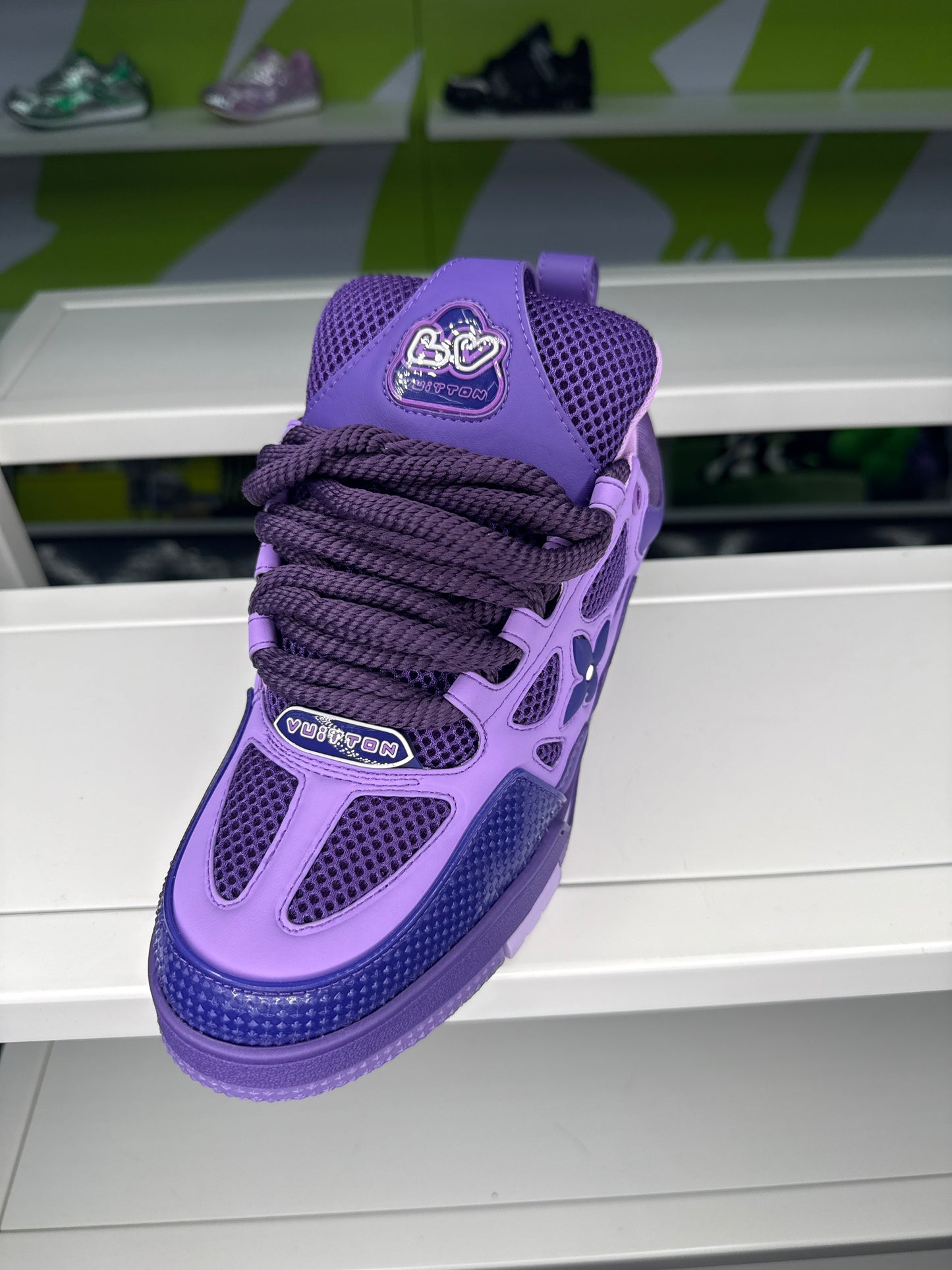 PURPLE AND LIGHT PURP SNEAKERS (ON HAND)