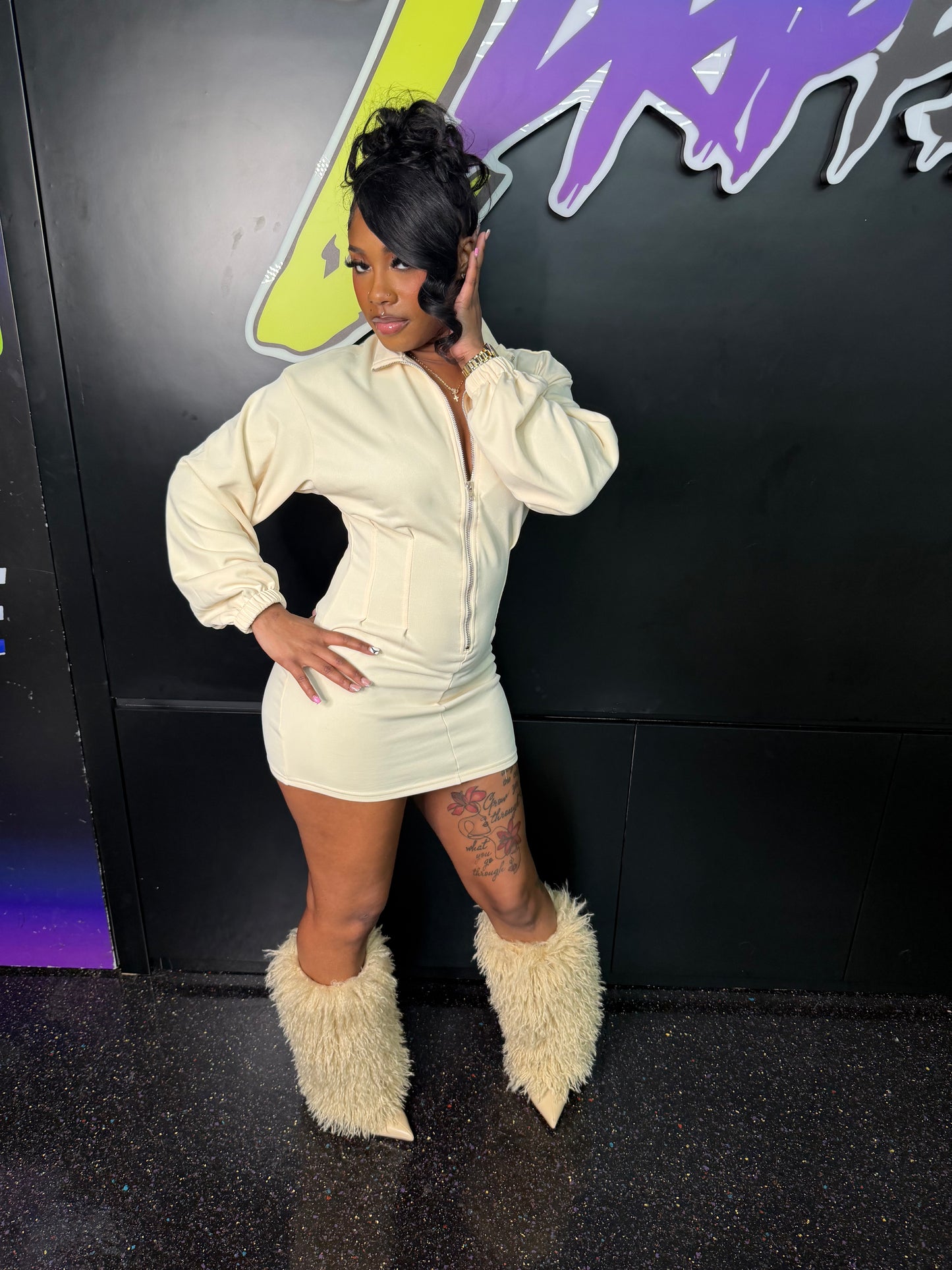 ZIP UP DRESS (ON HAND)