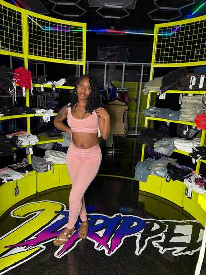 PINK AL 2 PIECE SET (ON HAND)