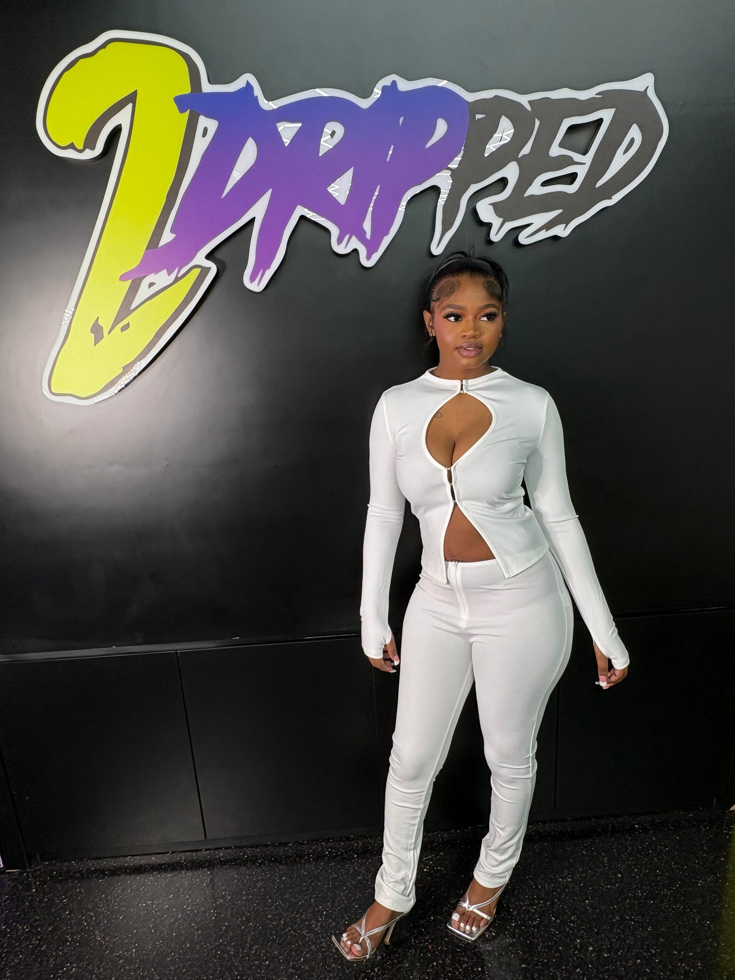 KEEPIN IT CUTE WHITE TWO PIECE (ON HAND)