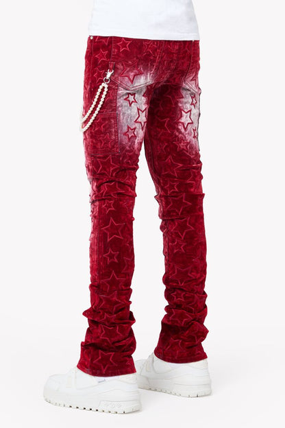 GUAPI VELVET RED STARS DENIM (ON HAND)