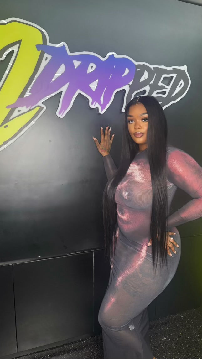 NAKED BODY PRINT DRESS (ON HAND)