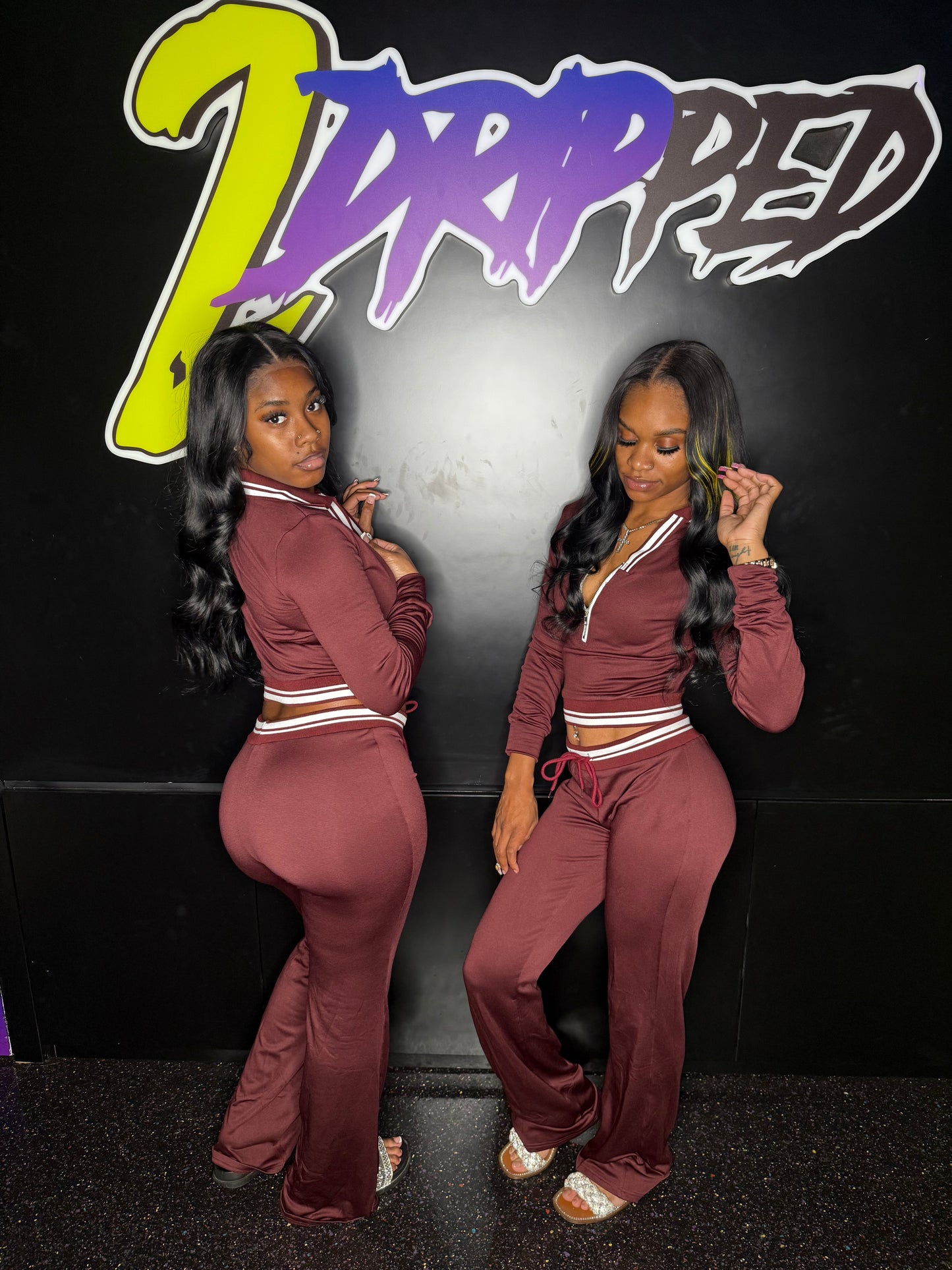 BROWN 2 PIECE SET (ON HAND)