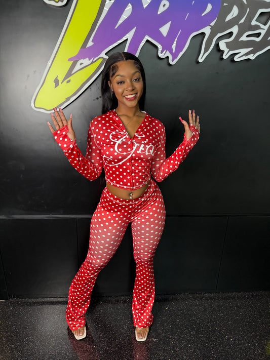 Red Polka Dot 2 Piece