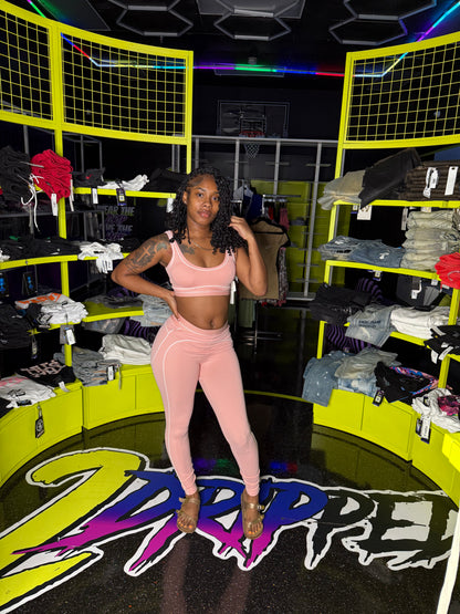 PINK AL 2 PIECE SET (ON HAND)