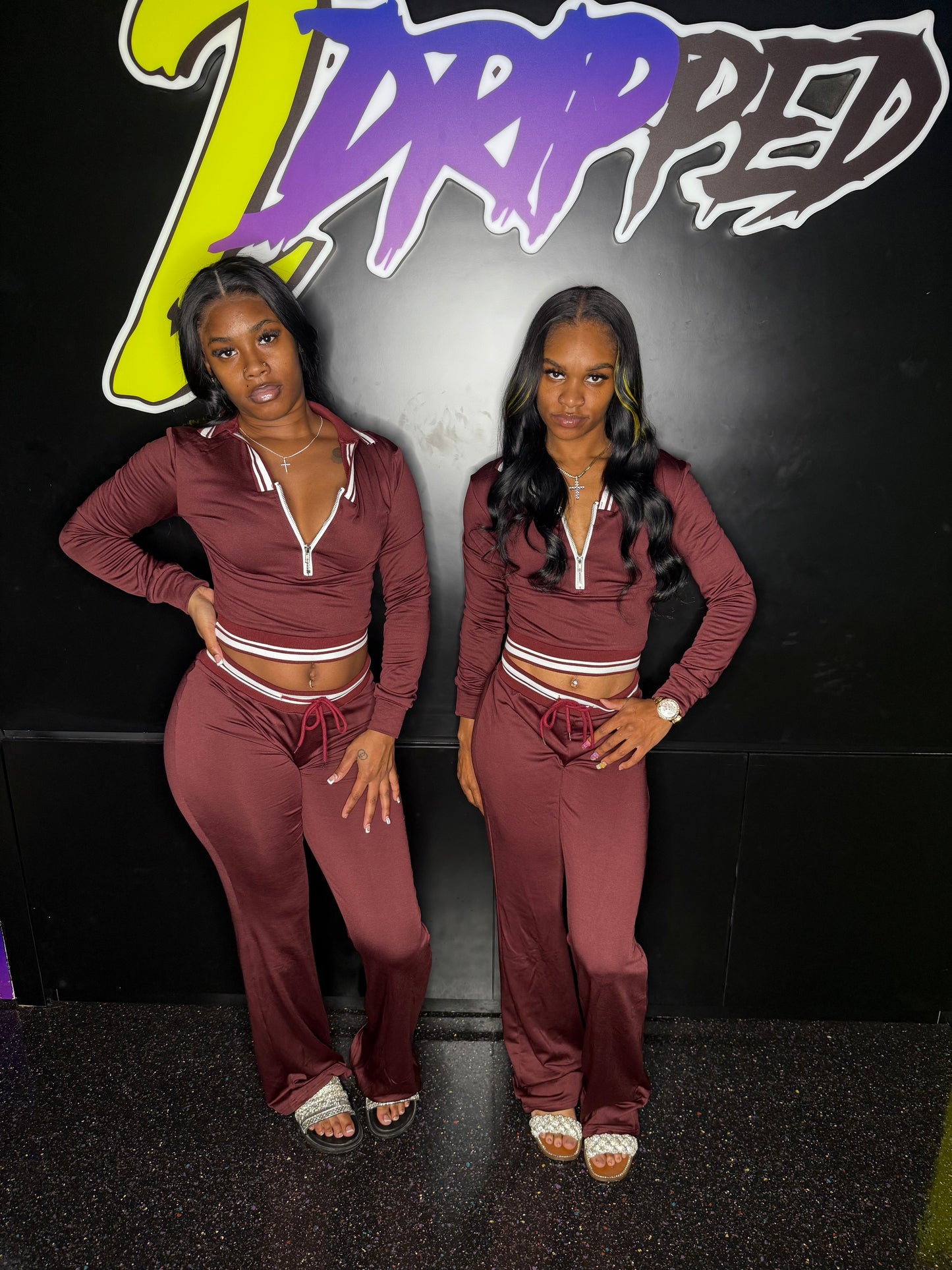 BROWN 2 PIECE SET (ON HAND)