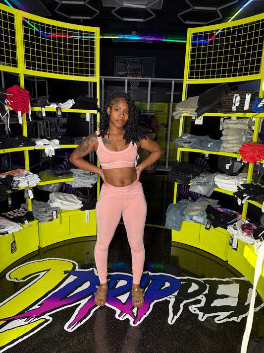 PINK AL 2 PIECE SET (ON HAND)