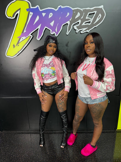 PINK/WHITE GRIND JACKET (ON HAND)