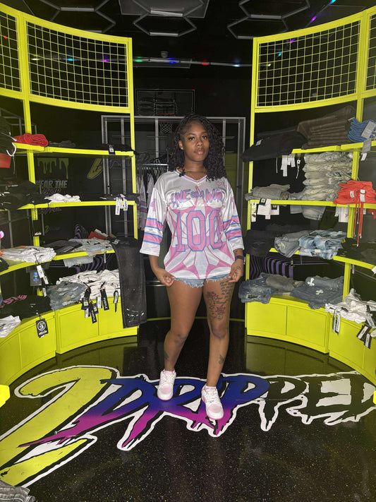 WHITE BLUE PINK LIVE ON A WAVE JERSEY (ON HAND)