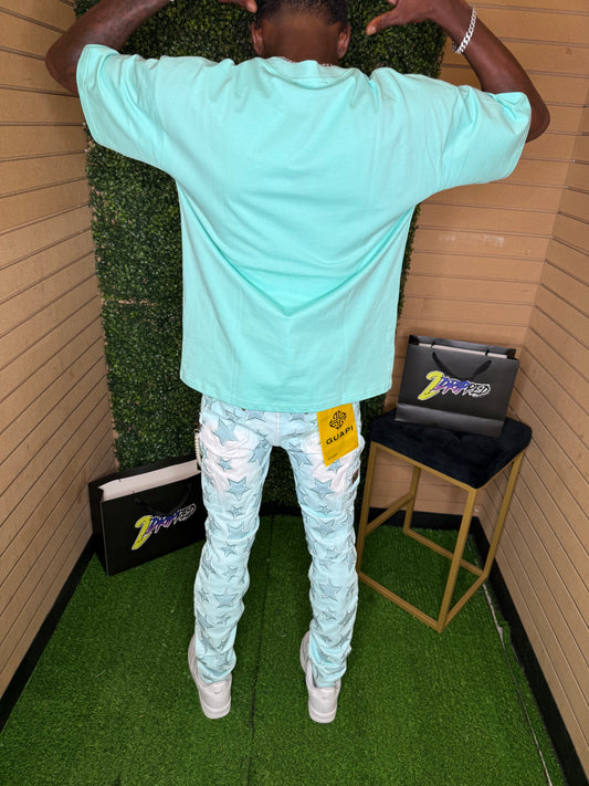 GUAPI VELVET STARS REGULAR DENIM (ON HAND)