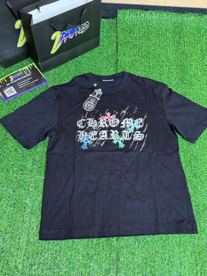 MULTI CROSS BLACK TSHIRT (ON HAND)