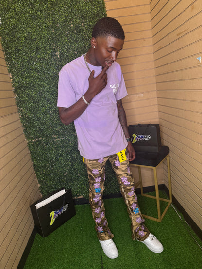 GUAPI CAMO BLOSSOM DENIM JEANS V2