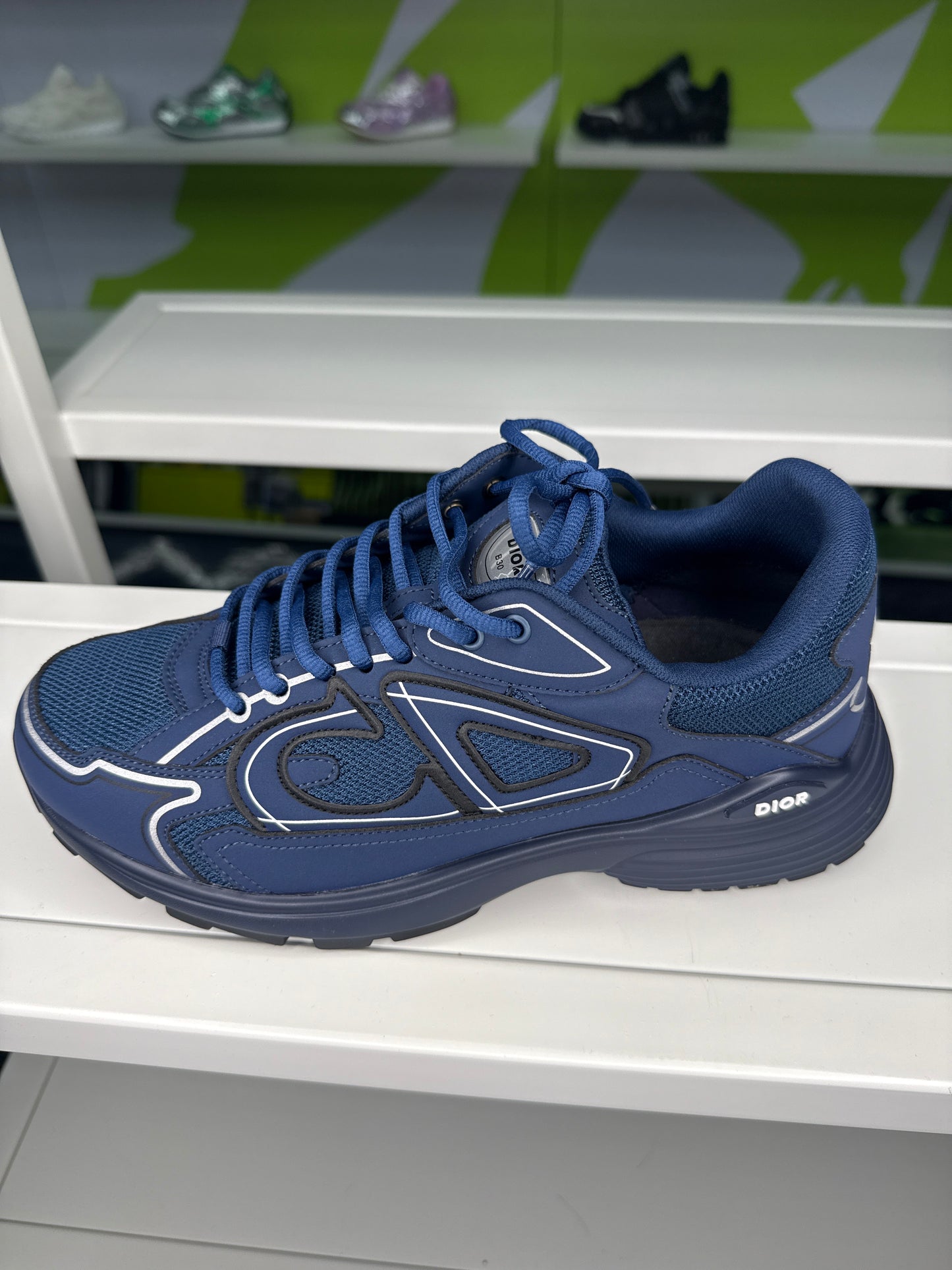 BLUE AND BLACK SNEAKERS (ON HAND)