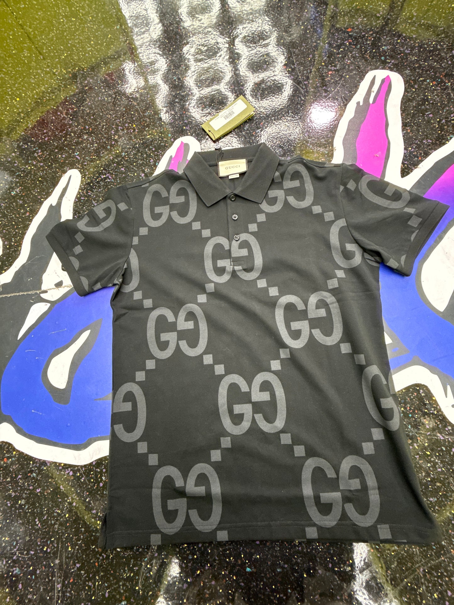 G GRAY LOGO PRINT TSHIRT (ON HAND)