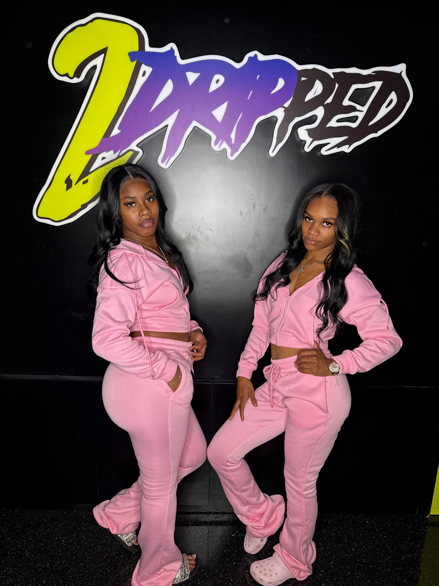 PINK SWEAT SUIT (ON HAND)