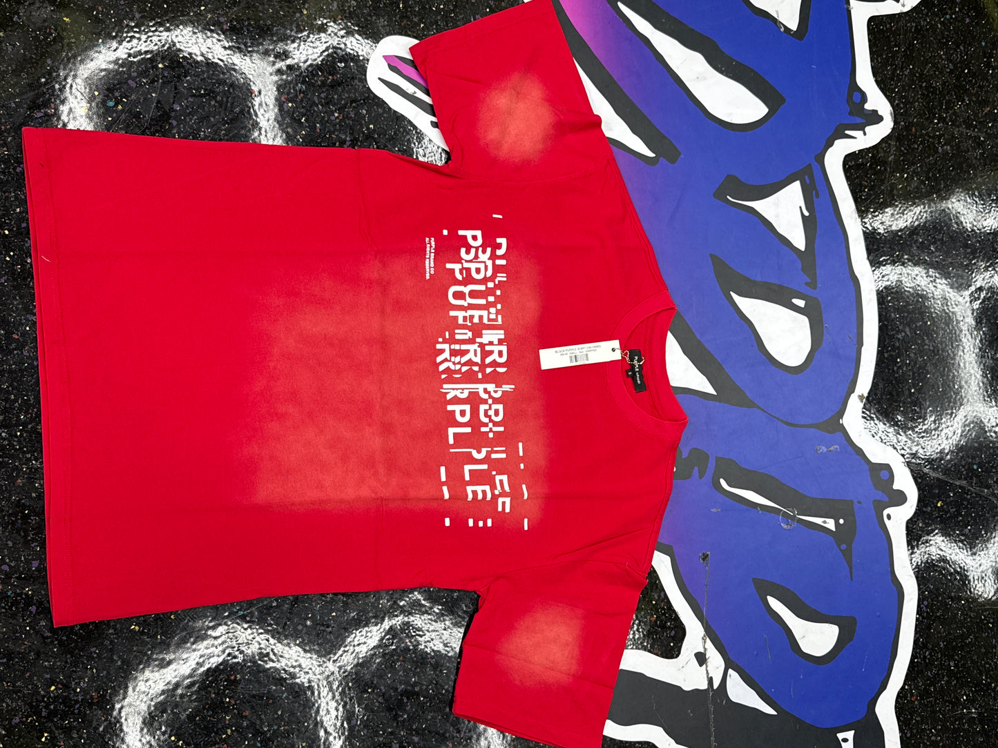 BLOCK PURPLE SHIRT (ON HAND)