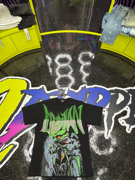 MIXED EMOTION BLACK/GREEN T SHIRT (ON HAND)