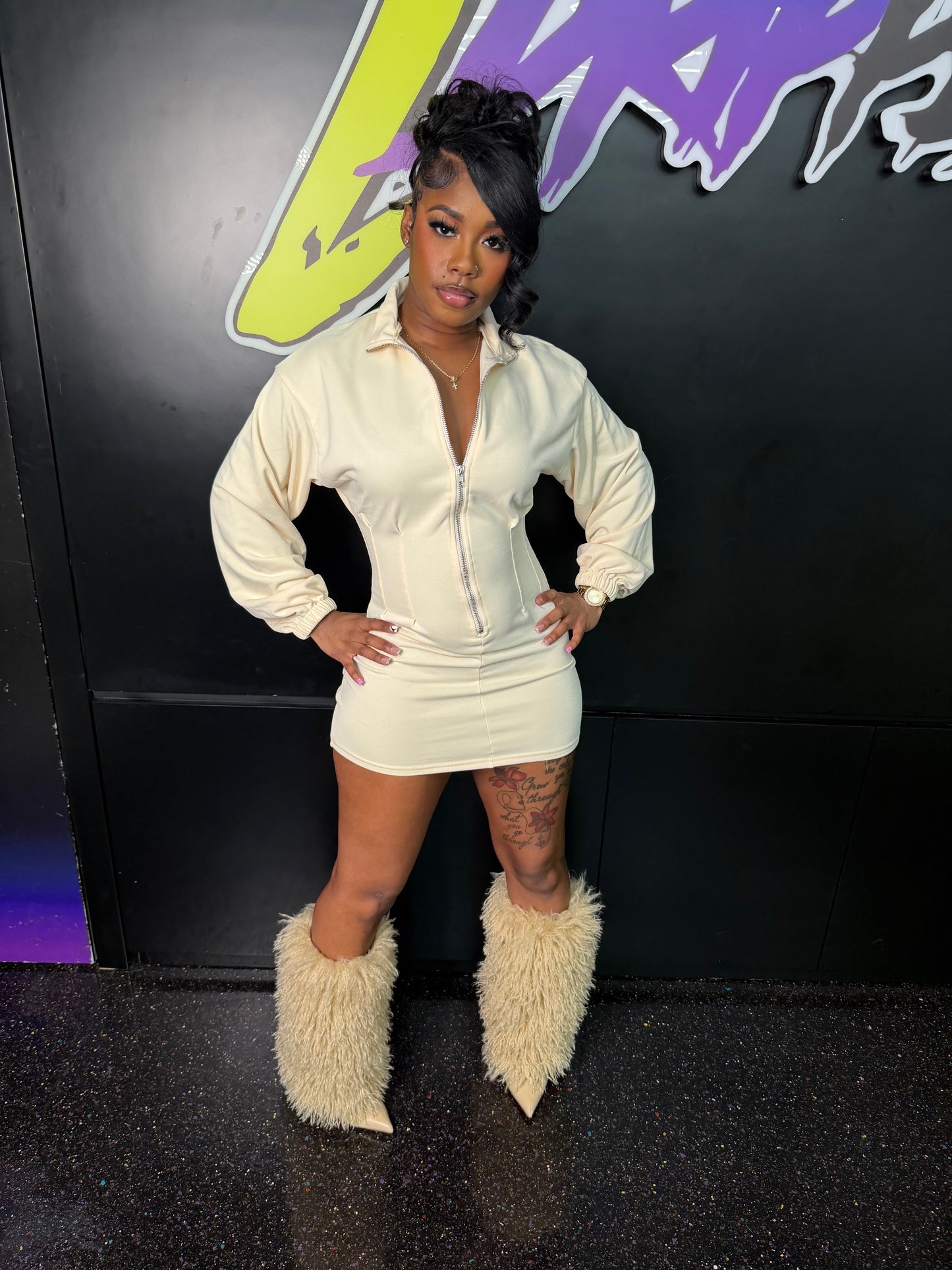 ZIP UP DRESS (ON HAND)