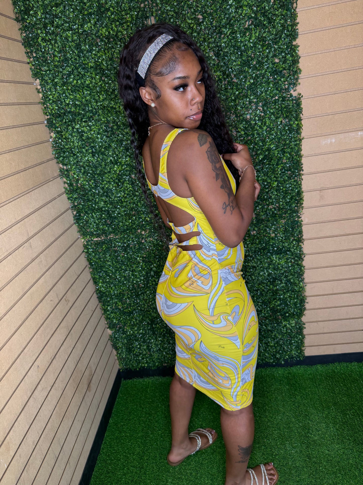 SUNFLOWER SWIMSUIT (ON HAND)