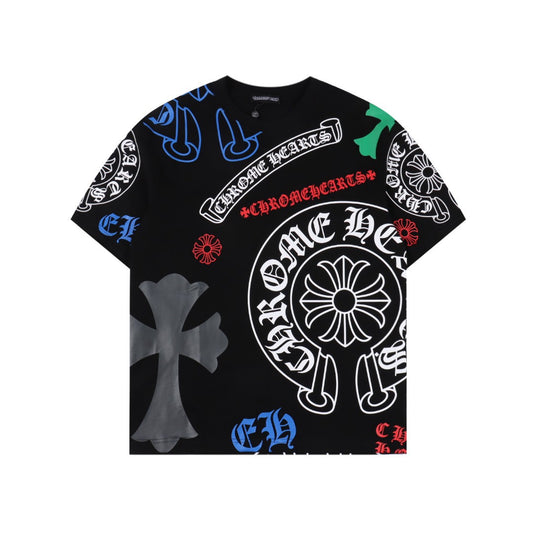 CH WHITE RED, BLACK T SHIRT (ON HAND)