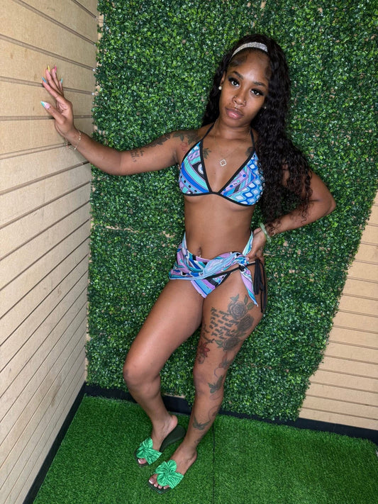 PUPRLE PARADISE SWIMSUIT (ON HAND)