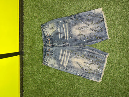 STAR RHINESTONE DEMIN SHORTS (ON HAND)