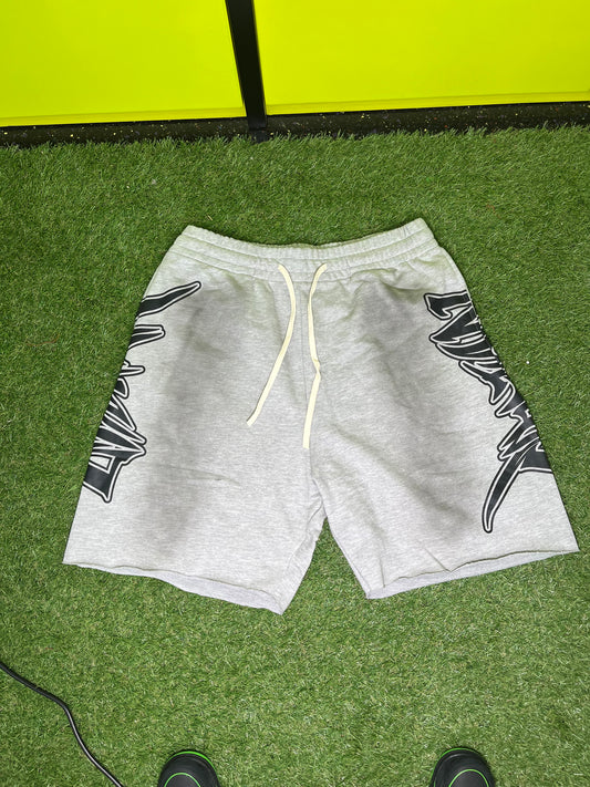 MIXED EMOTION GRAY DISTRESSED SHORTS (ON HAND)