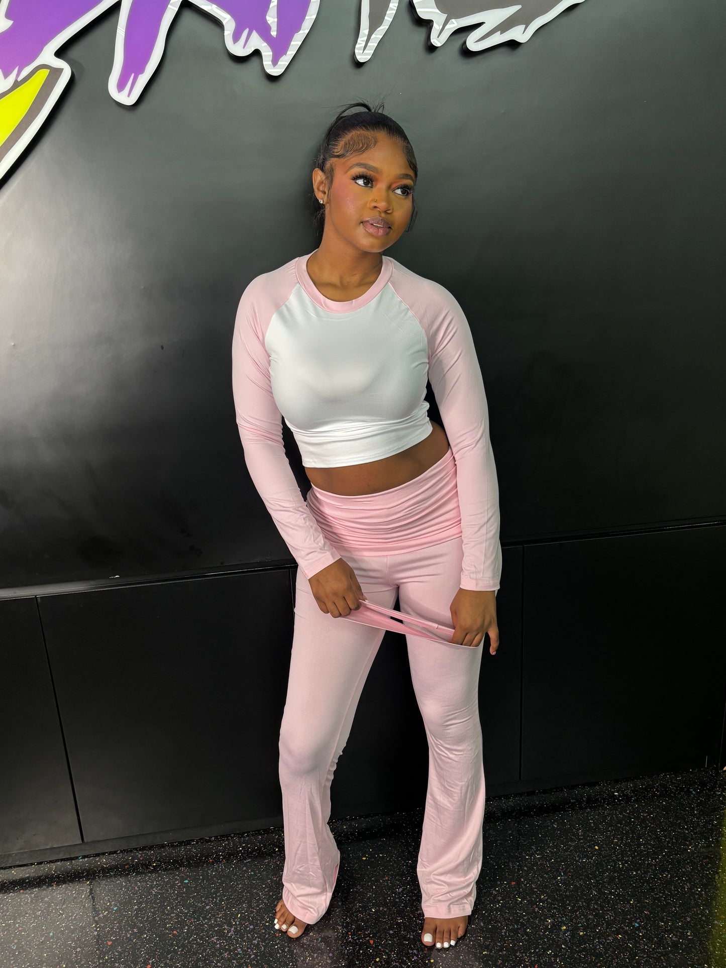 PINK 3 PIECE LOUNGE SET (ON HAND)