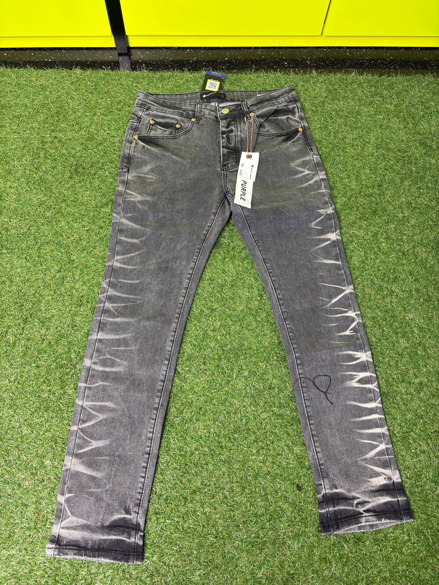 GRAY PURPLE JEANS (ON HAND)