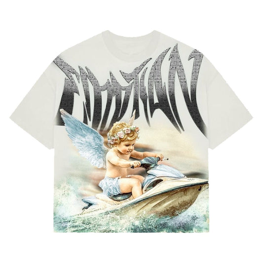 MIXED EMOTIONS 'JETSKI' RHINESTONE TEE (ON HAND)