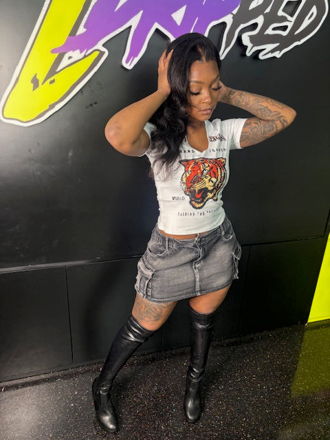TRU RELIGION CROP TOP (ON HAND)