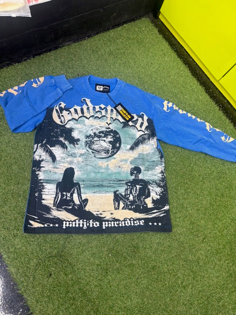 GODSPEED BLUE SHIRT (ON HAND)