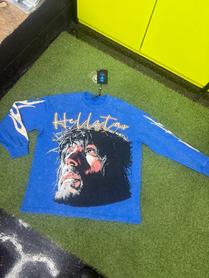 HELL STAR BLUE SHIRT (ON HAND)