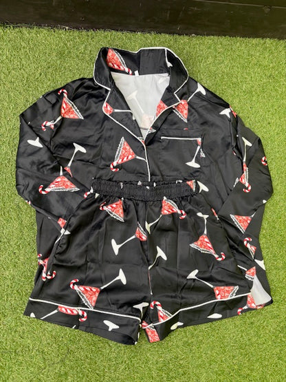 CHRISTMAS PAJAMAS - SHORT SET (ON HAND)