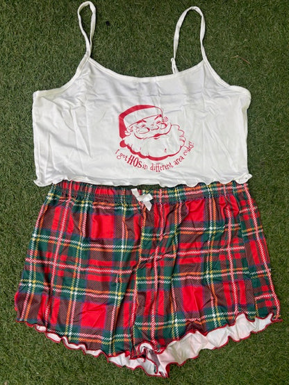 CHRISTMAS PAJAMA BRA SET (ON HAND)