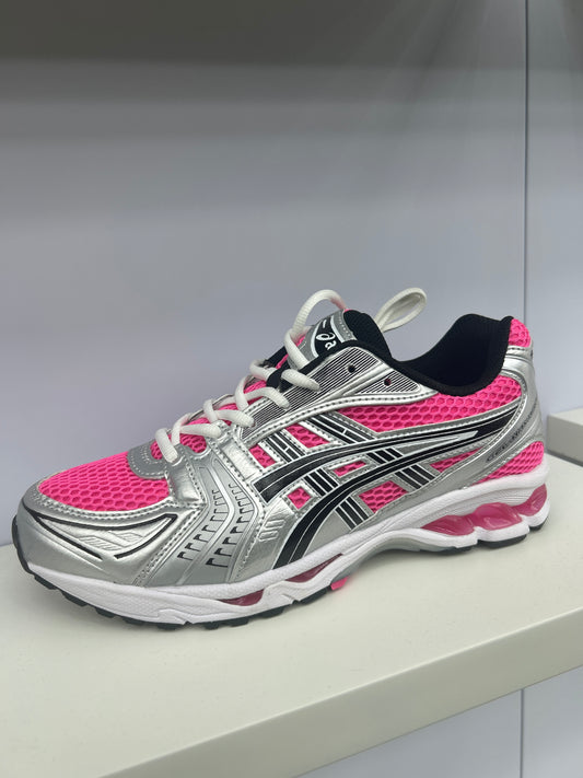 GREY/WHITE/PINK ASICS SNEAKERS (ON HAND)